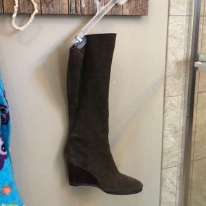 Franco Sarto knee high wedge boots